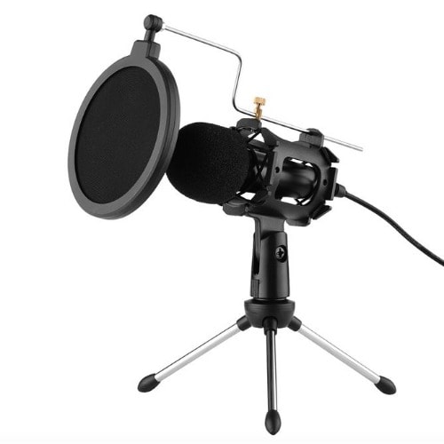 Video Microphone Kit With Mini Microphone Tripod