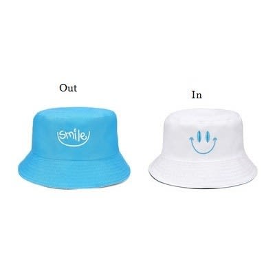 Unisex Smile Reversible Bucket Hat