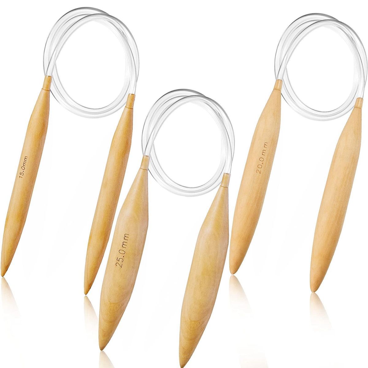 Bamboo Circular Knitting s Set Oversize Circular Knitting s Jumbo s for Chunky Yarn US Size 19, 35, 50