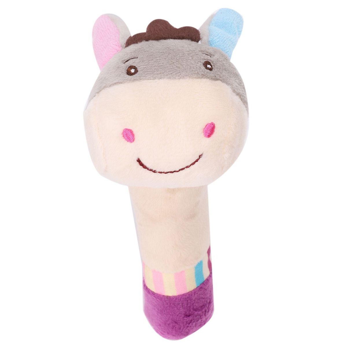 1 Pcs Plush Rattle Appease Animal Doll for Baby Education