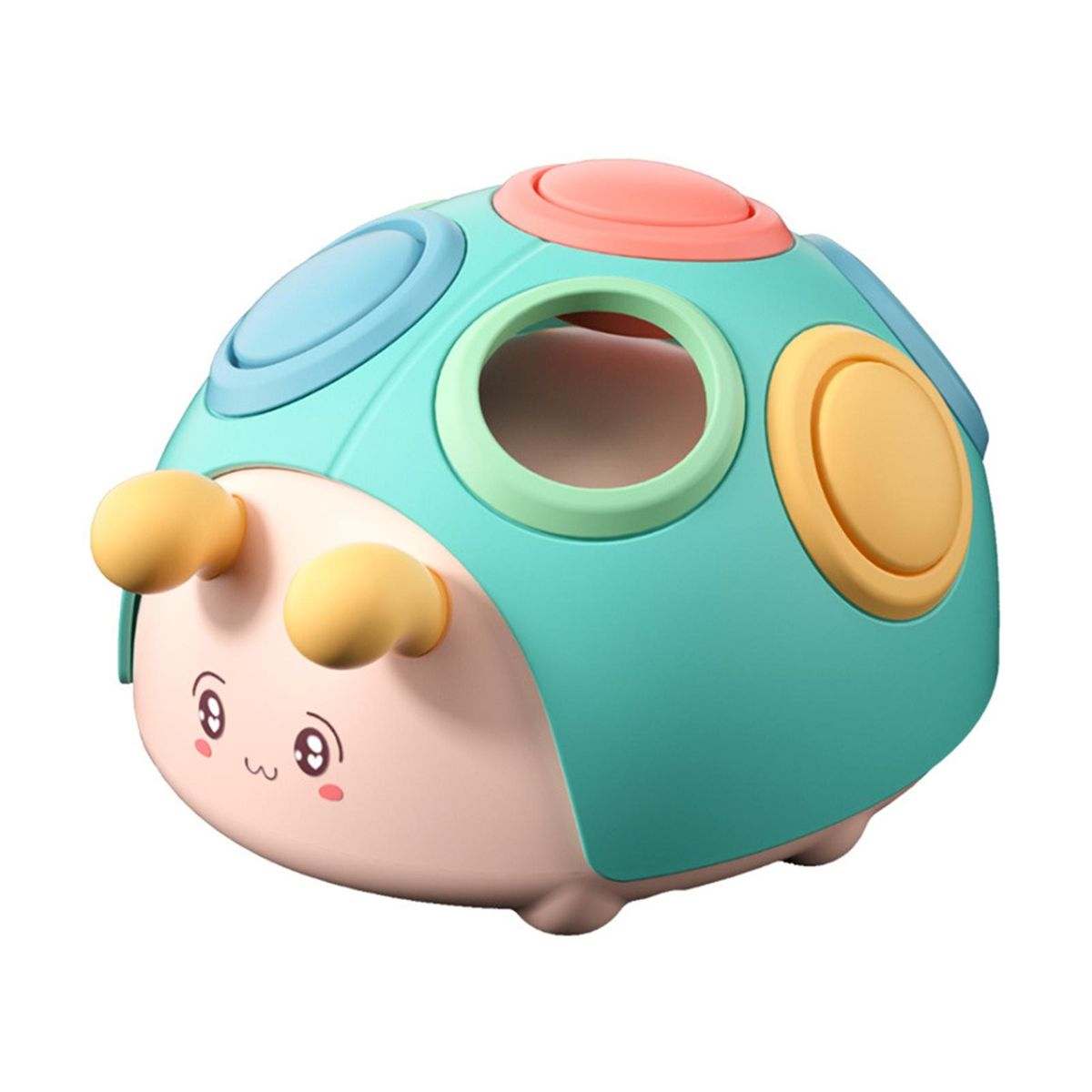 Kids Toy Cartoon Hole-picking Small Beetle Fidget Educational Child Game Blue