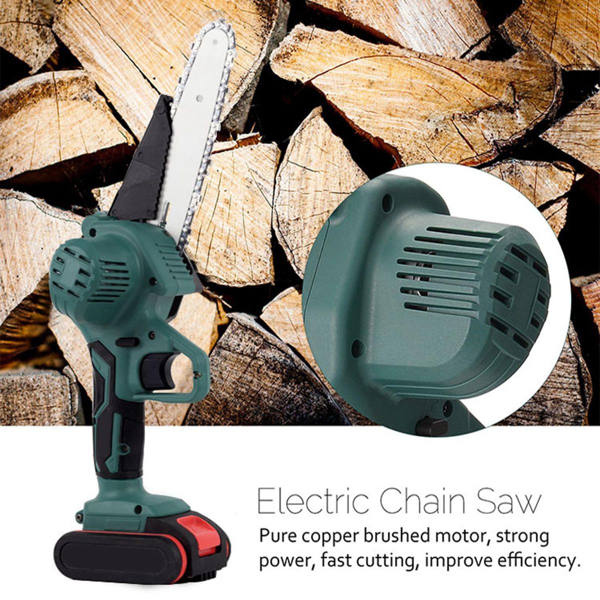 Portable Mini Electric Tool Rechargeable Wood Cutter For 1 Battery