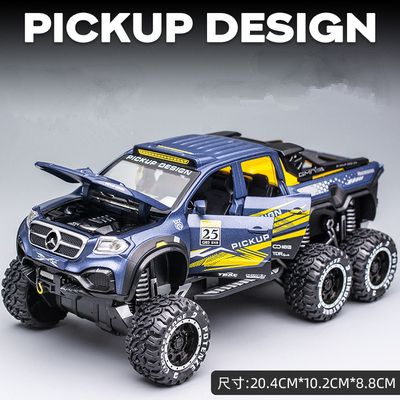 1:28 X_Class 6*6 Wheel Alloy Pickup Car Model Diecast & Toy
