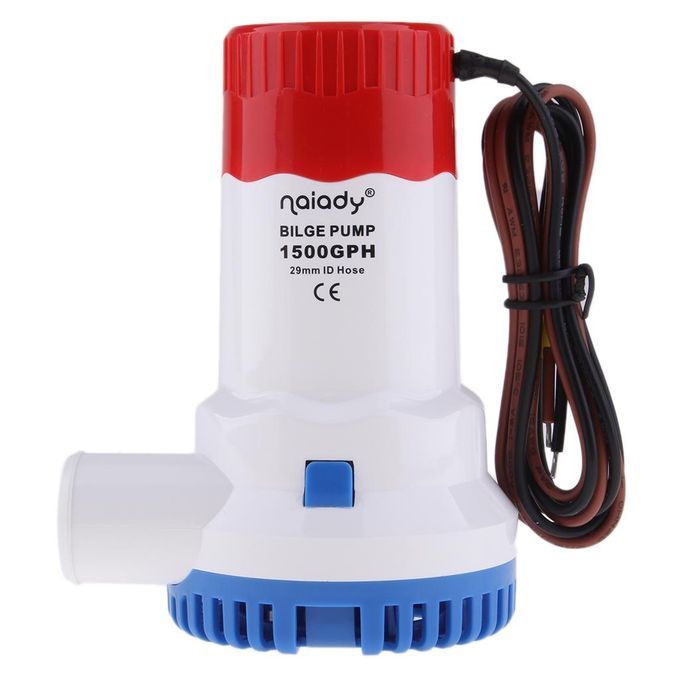24V DC 1500GPH Automatic Bilge Pump Boat Submersible Bilge Pump 1