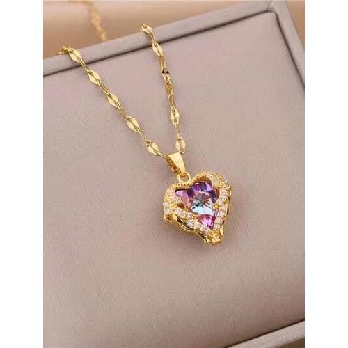 Summer Jewelry Gem Drops Necklace For Women