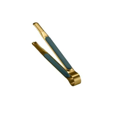 Gold Stainless Steel Food Tongs Non Slip Serving Tongs For BBQ Meat Salad Bread Kitchen Accessories Cooking Utensils