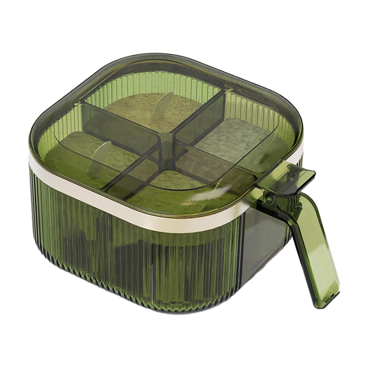 Seasoning Box Combination Seasoning Container with Lid Green