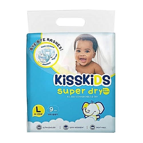 Kiss Kids Jumbo Pack - Size 3 - 288 Count x 3 Packs + 1 Free Wipes