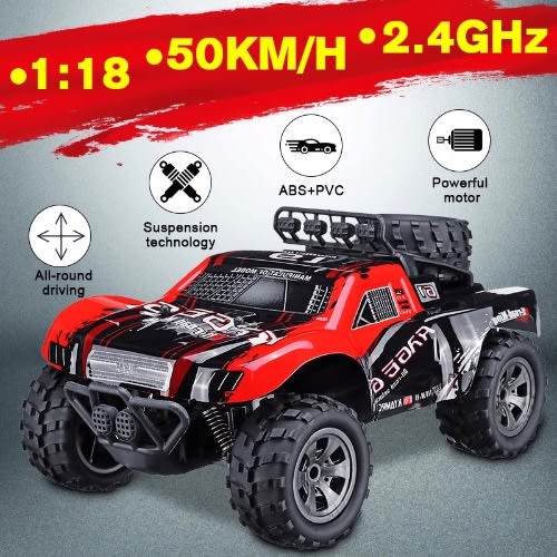 50km/h 1:18 Remote Control Car High Speed Rc Electric Truck Off-Road Vehicle 2.4G Toy Car for Kids