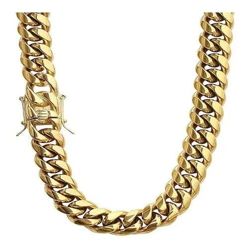 Prong Cuban Link Choker - Gold