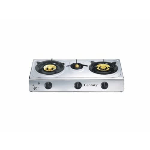 Table Top Gas 3 Burner Stainless