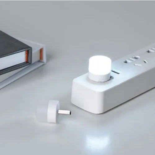 Usb Plug Lamp - Mini Round Night Light - 1W - 5 Pieces