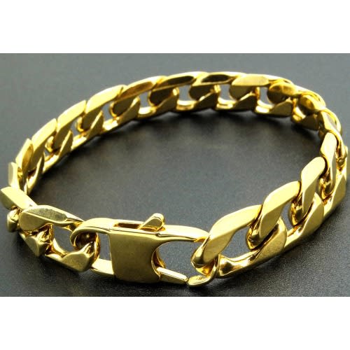 12mm Bold Cuban Chain Bracelets For Men