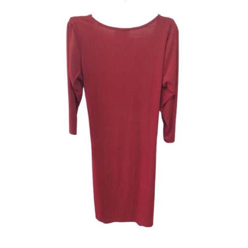 Ruffled Side Long-sleeved Dress