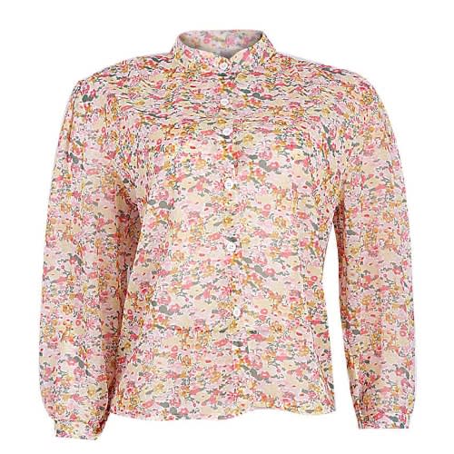 Floral Print Chiffon Blouse