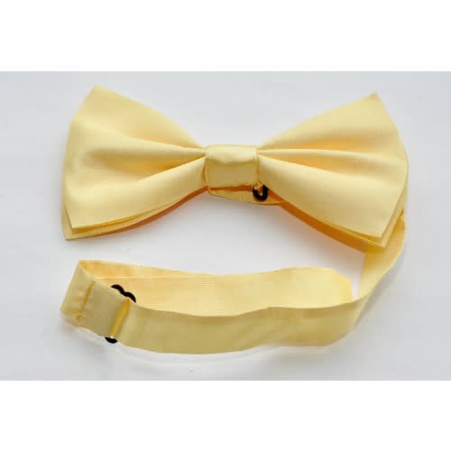 Men's Unique Plain Yellow Bow Tie Mbt-690