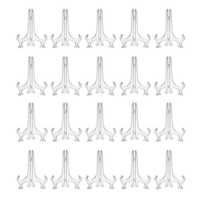 40pcs Plastic Easels Or Stands/Plate Holders To Display Pictures 3inch