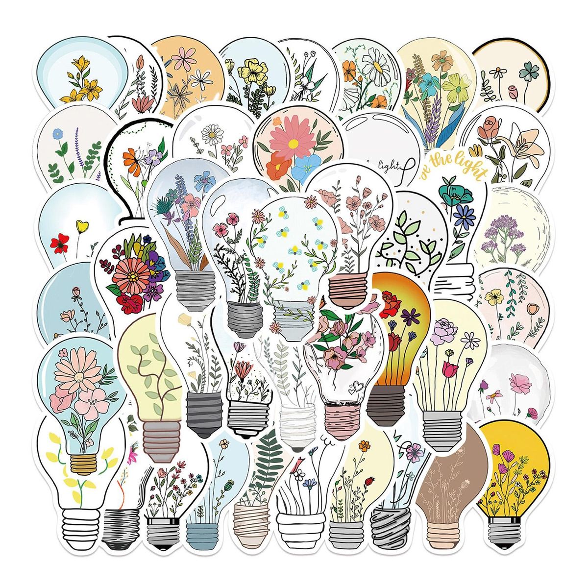 50PcsSet Graffiti Stickers Children Hand Account Scrapbooking Stationery Stickers