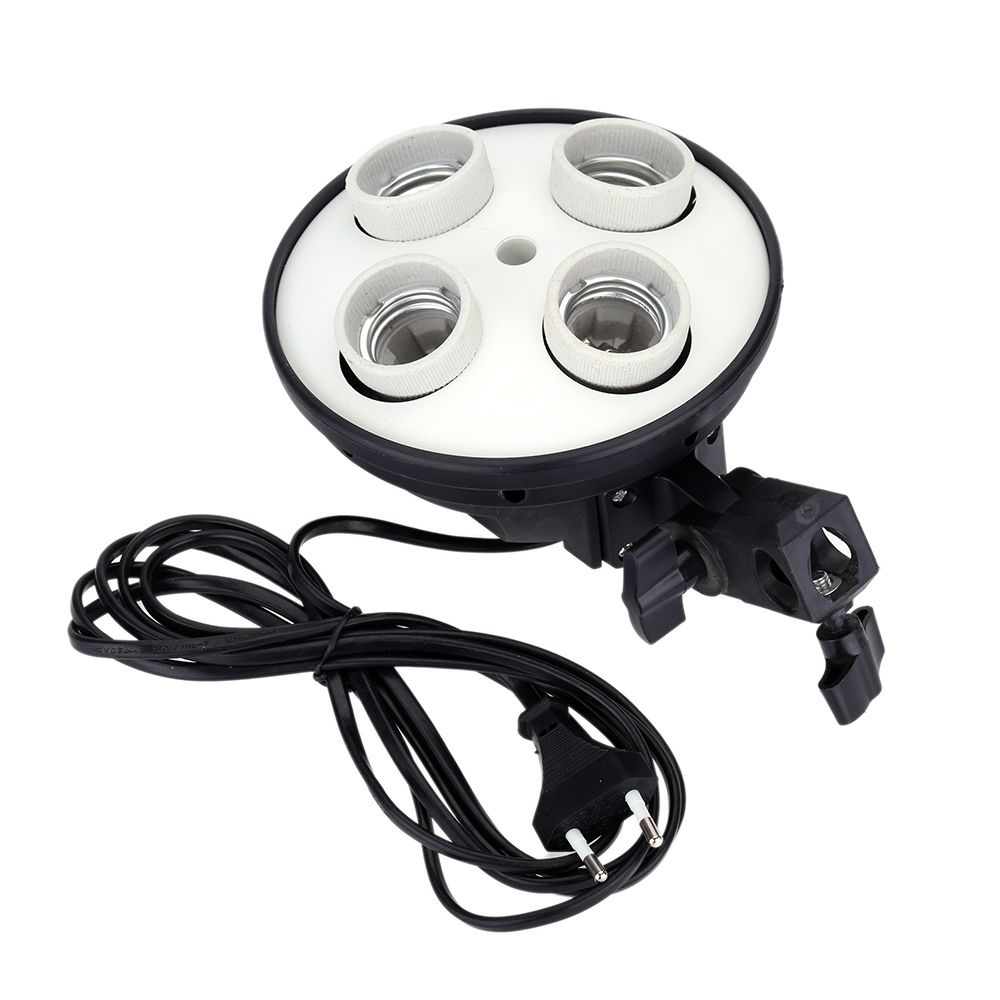4 In 1 E27 Base Socket Light Lamp Bulb Holder Adapter For