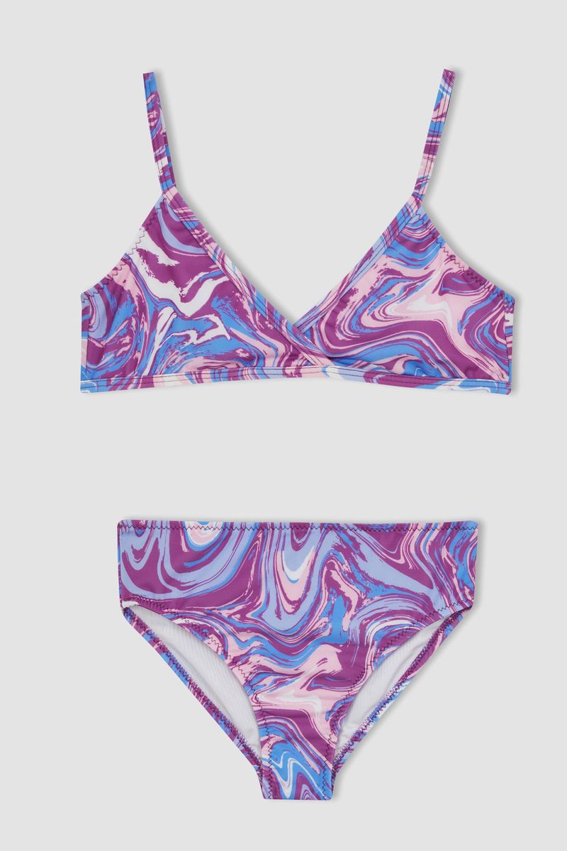 Girl Special Collection Regular Fit Woven Bikini - Purple