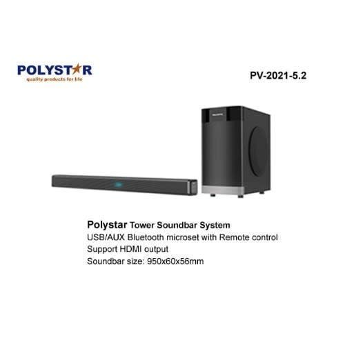 Powerful Bass Bluetooth Sound Bar Pv-2021-5.25-75w