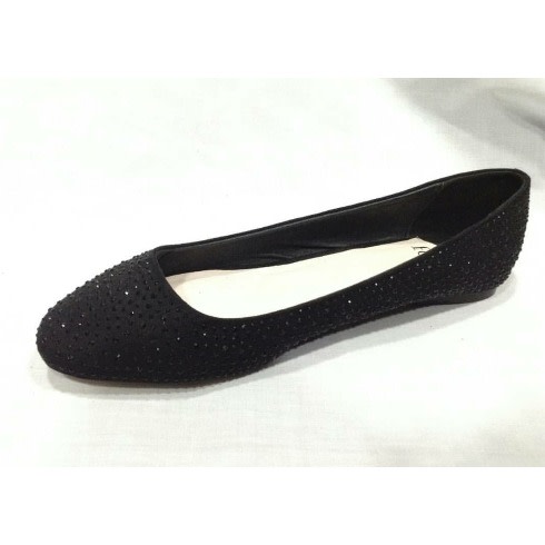 Embellished Ballerina Pump Flat Shoe
