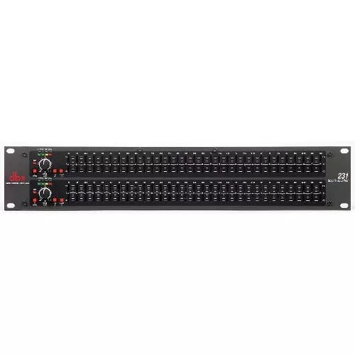 231 Dual 31 Band Graphic Equalizer Sub-out - Black