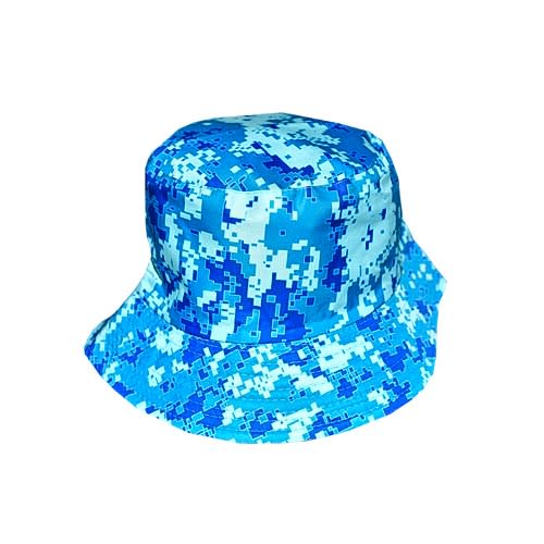 Divergence Camo Bucket Hat -blue