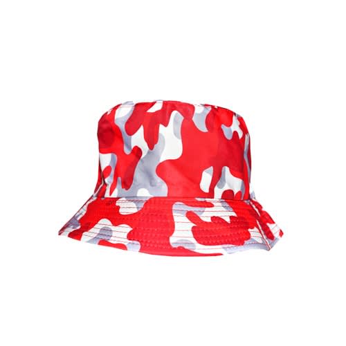 Red Camo Bucket Hat