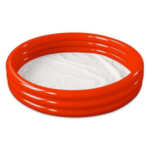 3 Rings Paddling Pool Red