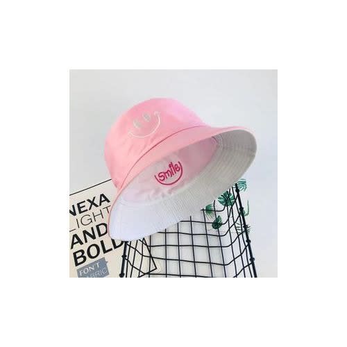 Reversible Unisex Bucket Hat - Pink & White
