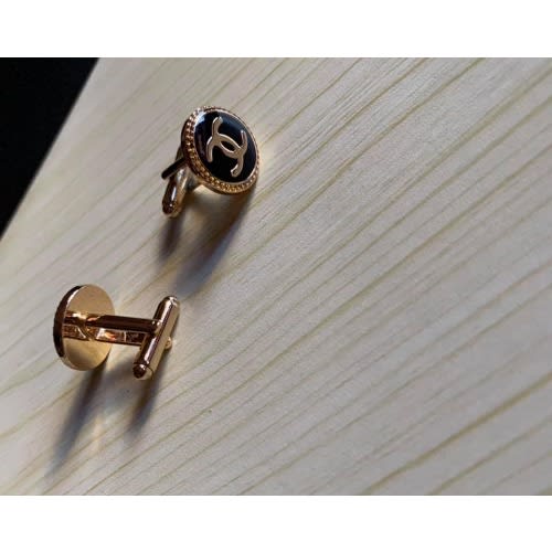Circle Black Gold Men's Luxury Cuff Links