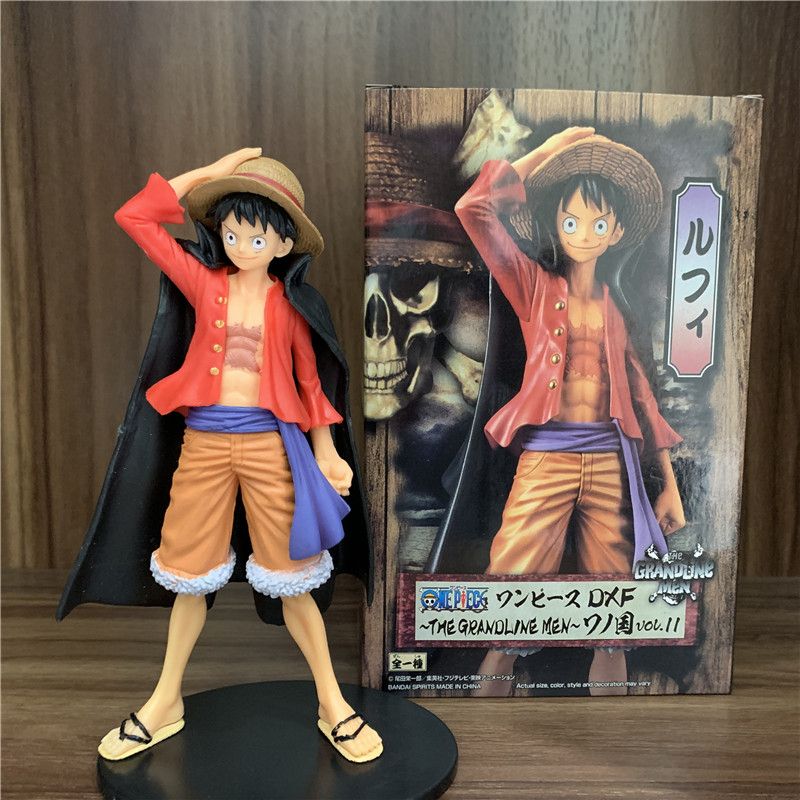 One Piece Figure Luffy Standing VS Kaidou PVC Figurine Monkey D Luffy Four Emperors Statue Zoro Sanji Collect Model Doll 17cm(#17cm Real Boxed)