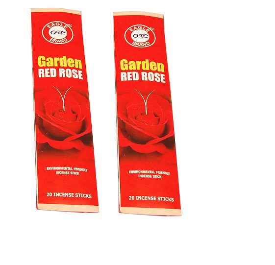 GARDEN RED ROSE 20 STICKS X2