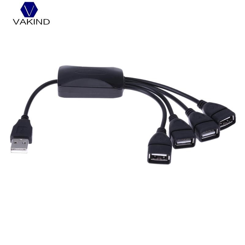 4 Port Usb 2.0 Splitter Extender Cable Usb Adapter Hub Dc