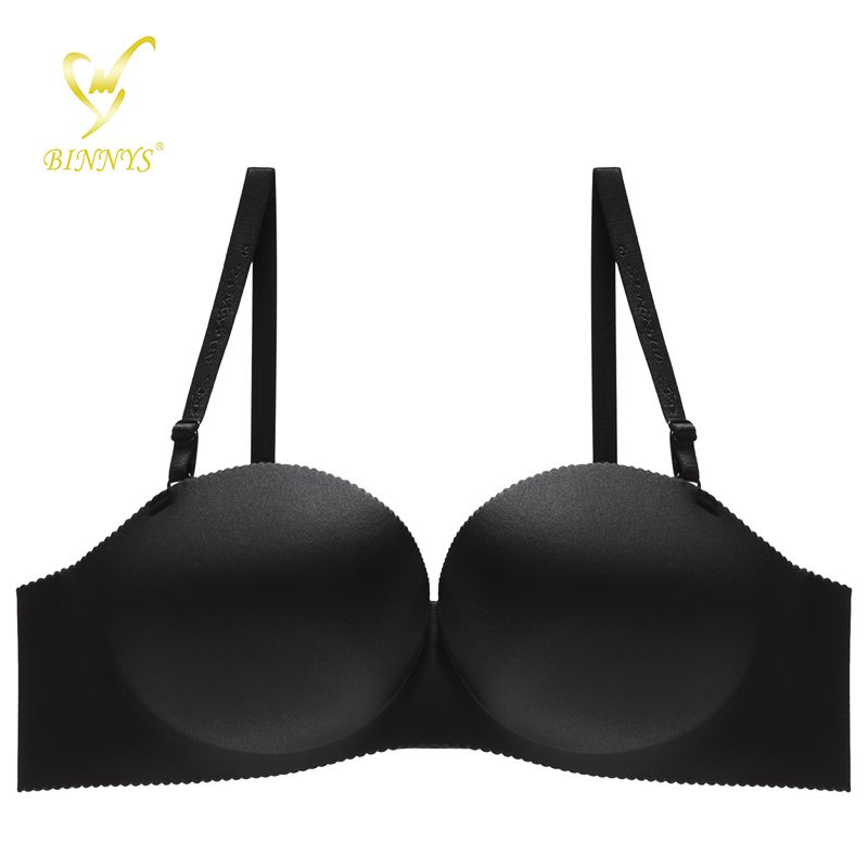 Solid Color Push Up Padded Seamless Bra