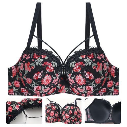 Ladies Lace Removable Underwire Strapless Bra (D Cup Only)