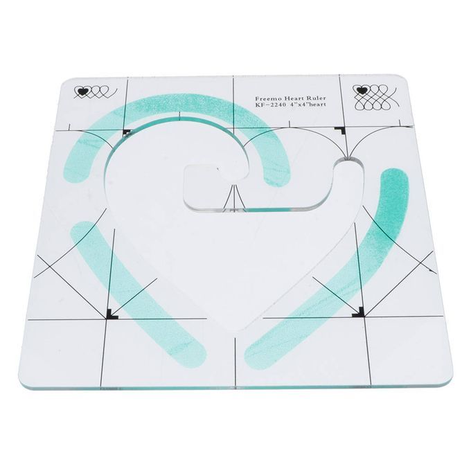 Clear Acrylic Patchwork Quilting Template Ruler For Dressmaking Tool 6