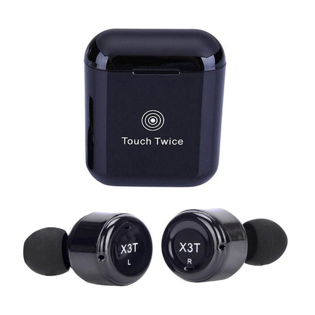 Newest X3T Bluetooth Headsets Mini Invisible Twins True Earphone Charging Case BDZ