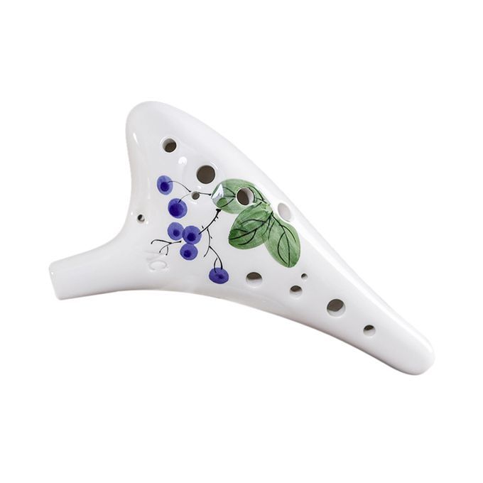 12 Holes Round Head Ceramic Ocarina Alto C Hand Painted