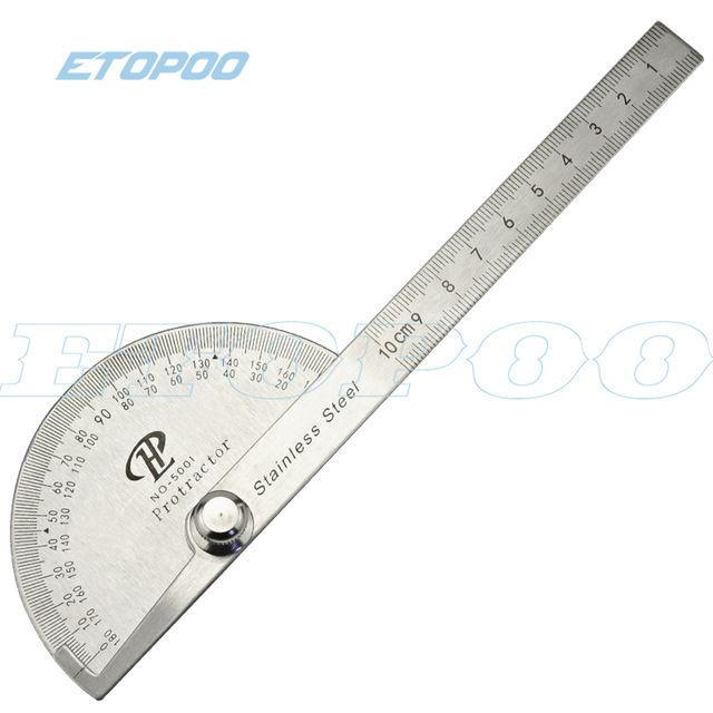 150mm 300mm Stainless Steel 180 Degree Protractor Angle