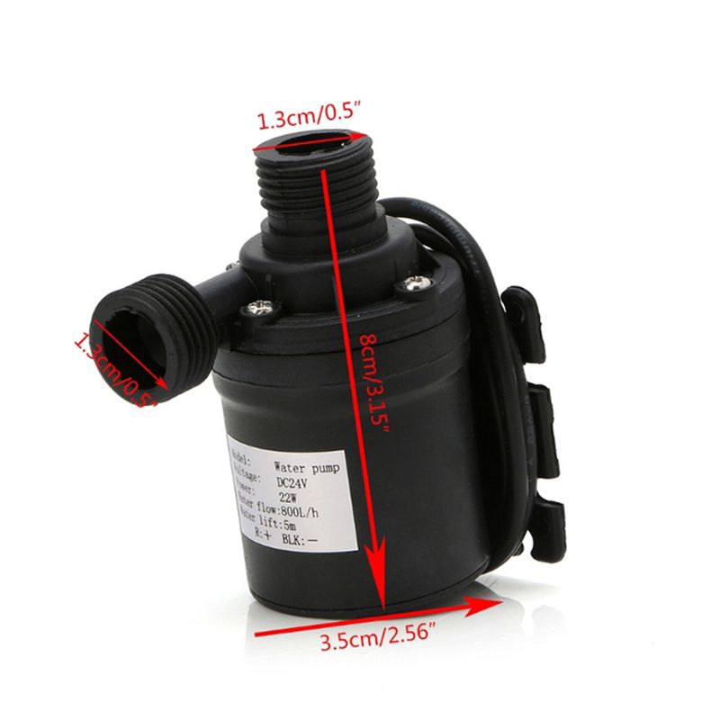 800L/H 5M DC 24V Home Portable Brushless Motor Submersible Water Pump