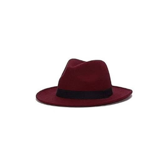 Super Fedora Hat - Wine