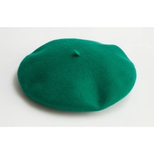 Large Plain Beret  - Green
