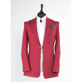 Men's Slim Fit Blazer - Red