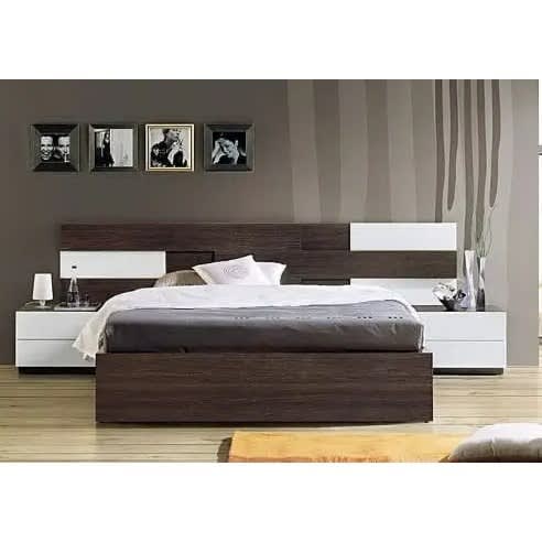Boa Furniture- Bedframe With Two Nightstands - 6ft X 6ft