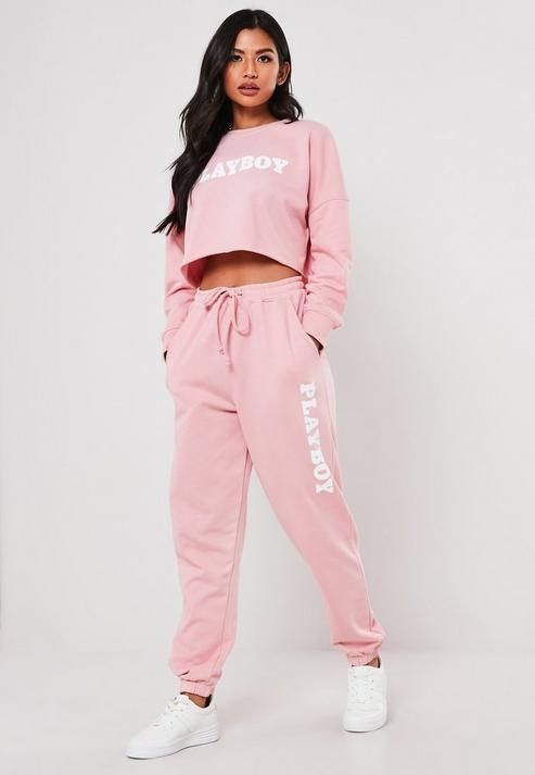 Play Boy Casual Crop Sweatshirt/ Joggers II