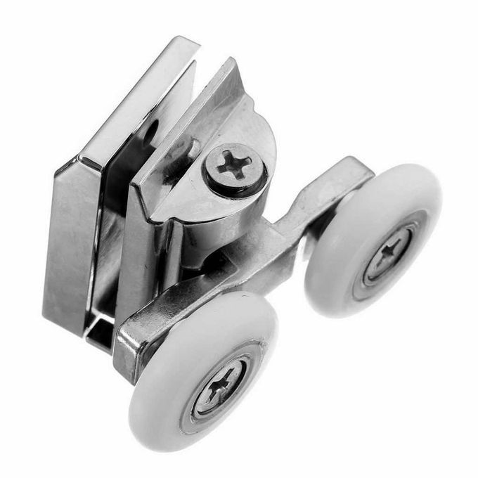 2Pcs Double Shower Enclosure Sliding Door Rollers Runners Wheels Twin