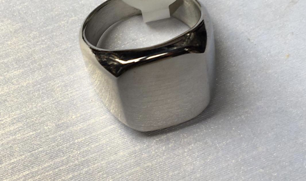 Silver Steel Men's Ring