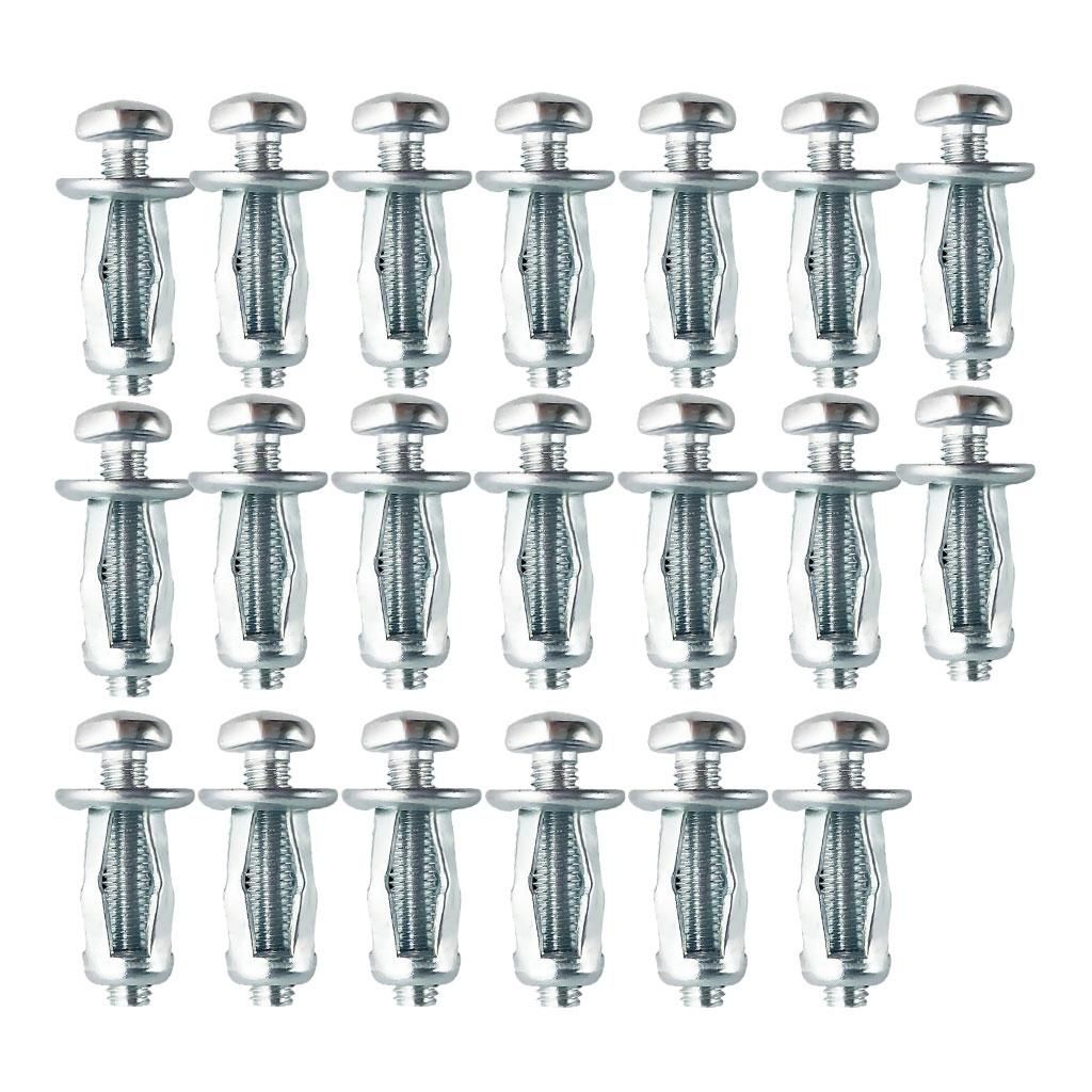 20Pcs Jack Nuts M5 M6 Fixings Car Short Long Tool Nut Expansion M5x25